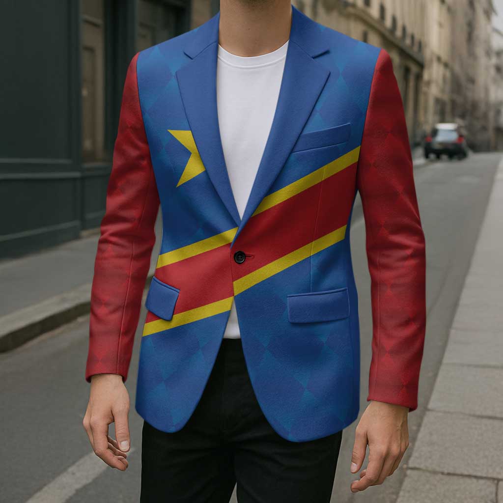 Africa DR of the Congo Personalized Blazer Flag Style