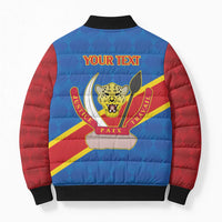 Africa DR of the Congo Personalized Bomber Puffer Jacket Flag Style