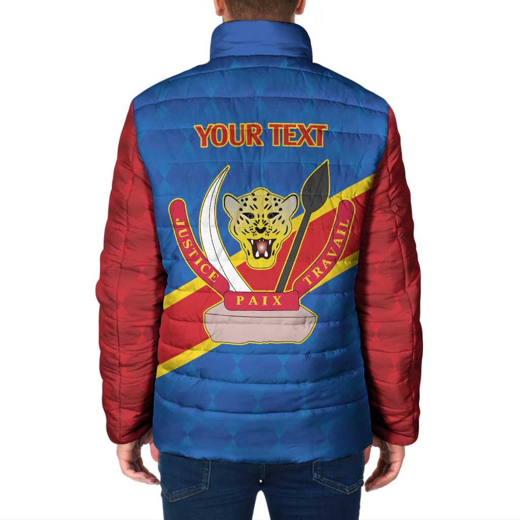 Africa DR of the Congo Personalized Padded Jacket Flag Style