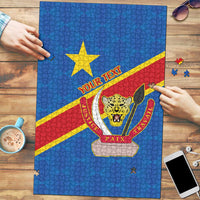 Africa DR of the Congo Personalized Puzzle Flag Style