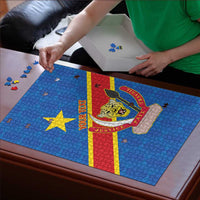 Africa DR of the Congo Personalized Puzzle Flag Style
