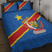Democratic Republic of the Congo Personalized Quilt Bed Set Flag Style - Wonder Print Shop