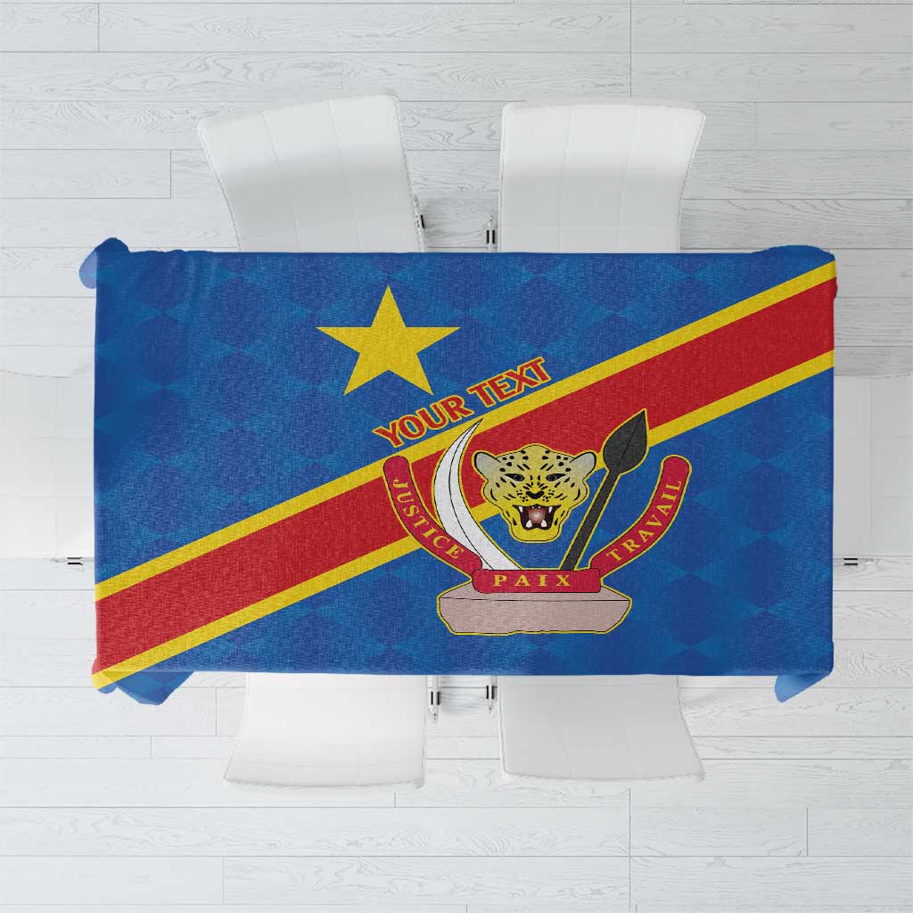 Democratic Republic of the Congo Personalized Tablecloth Flag Style - Wonder Print Shop