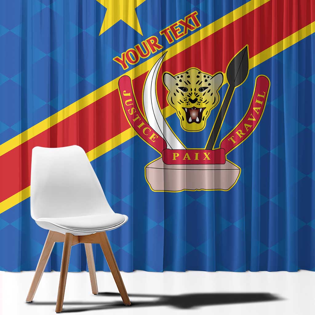 Democratic Republic of the Congo Personalized Window Curtain Flag Style - Wonder Print Shop