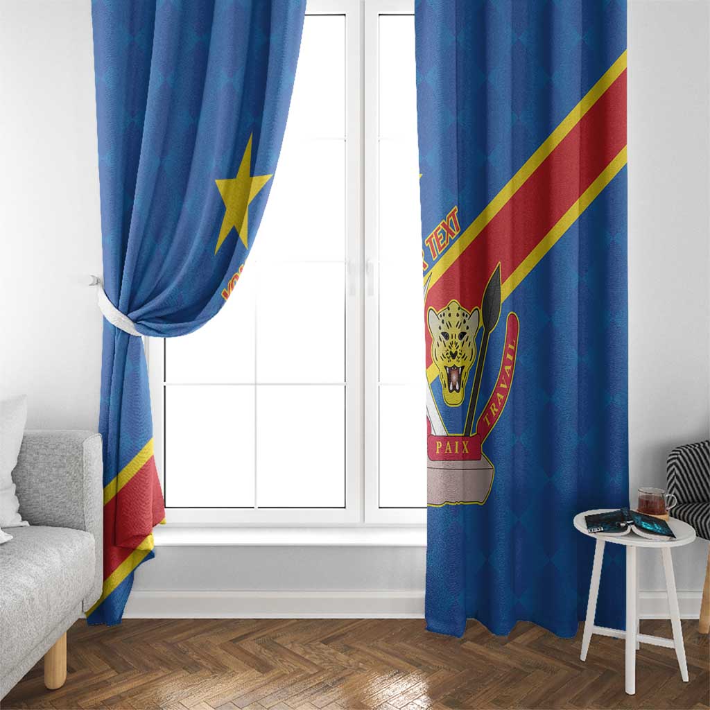 Democratic Republic of the Congo Personalized Window Curtain Flag Style - Wonder Print Shop