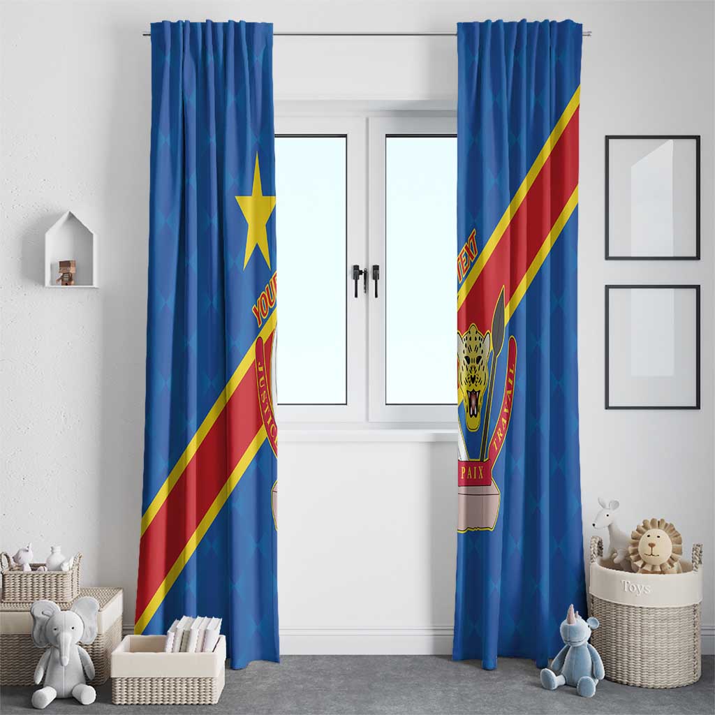 Democratic Republic of the Congo Personalized Window Curtain Flag Style - Wonder Print Shop