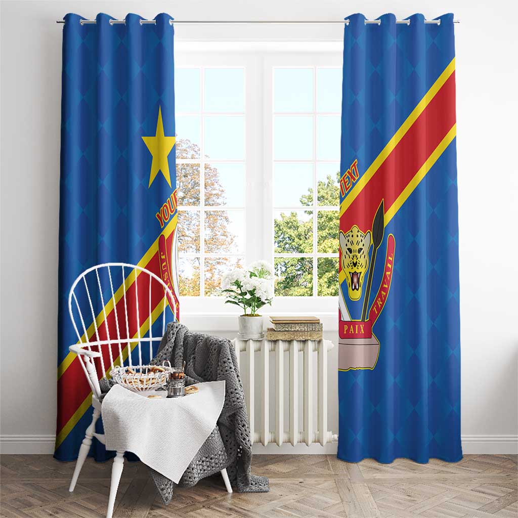 Democratic Republic of the Congo Personalized Window Curtain Flag Style - Wonder Print Shop