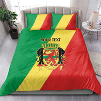 Republic of The Congo Personalized Bedding Set Simple Flag Style - Wonder Print Shop