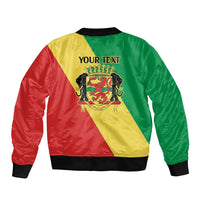 Republic of The Congo Personalized Bomber Jacket Simple Flag Style - Wonder Print Shop