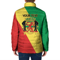 Republic of The Congo Personalized Padded Jacket Simple Flag Style