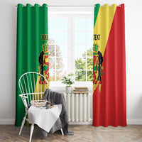 Republic of The Congo Personalized Window Curtain Simple Flag Style - Wonder Print Shop