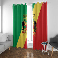Republic of The Congo Personalized Window Curtain Simple Flag Style - Wonder Print Shop