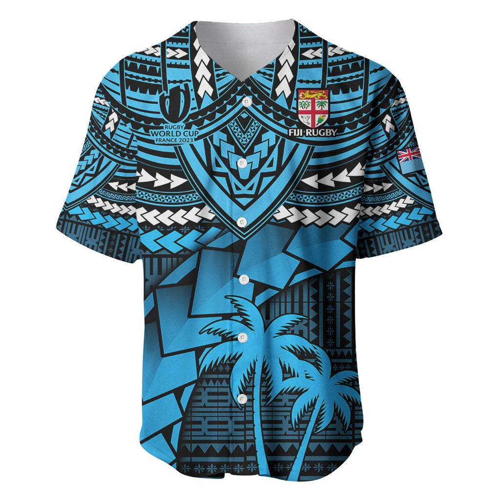 Custom Fiji Rugby Baseball Jersey Go Fijian Tapa Arty with World Cup Vibe LT9 - Wonder Print Shop