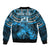 Custom Fiji Rugby Bomber Jacket Go Fijian Tapa Arty with World Cup Vibe LT9 - Wonder Print Shop