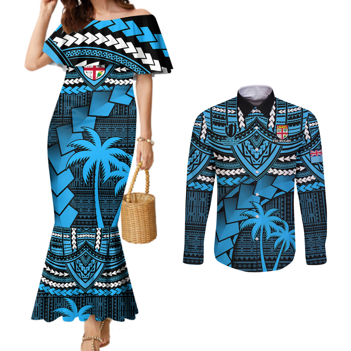 custom-fiji-rugby-couples-matching-mermaid-dress-and-long-sleeve-button-shirts-go-fijian-tapa-arty-with-world-cup-vibe