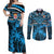 Custom Fiji Rugby Couples Matching Off Shoulder Maxi Dress and Long Sleeve Button Shirts Go Fijian Tapa Arty with World Cup Vibe LT9 - Wonder Print Shop