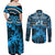 Custom Fiji Rugby Couples Matching Off Shoulder Maxi Dress and Long Sleeve Button Shirts Go Fijian Tapa Arty with World Cup Vibe LT9 - Wonder Print Shop