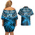 Custom Fiji Rugby Couples Matching Off Shoulder Short Dress and Hawaiian Shirt Go Fijian Tapa Arty with World Cup Vibe LT9 - Wonder Print Shop