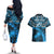 Custom Fiji Rugby Couples Matching Off The Shoulder Long Sleeve Dress and Hawaiian Shirt Go Fijian Tapa Arty with World Cup Vibe LT9 - Wonder Print Shop