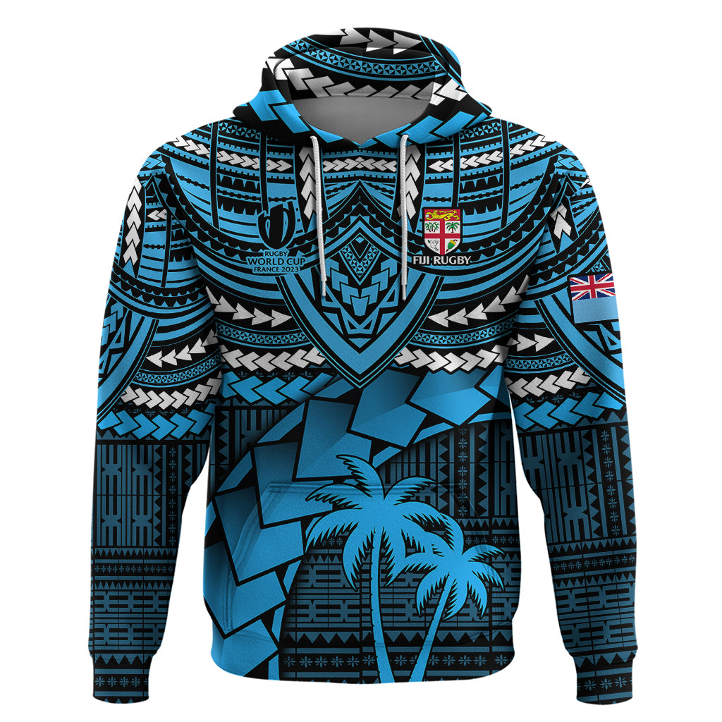 Custom Fiji Rugby Hoodie Go Fijian Tapa Arty with World Cup Vibe - Wonder Print Shop