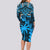 Custom Fiji Rugby Long Sleeve Bodycon Dress Go Fijian Tapa Arty with World Cup Vibe - Wonder Print Shop