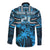 Custom Fiji Rugby Long Sleeve Button Shirt Go Fijian Tapa Arty with World Cup Vibe - Wonder Print Shop