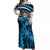 Custom Fiji Rugby Off Shoulder Maxi Dress Go Fijian Tapa Arty with World Cup Vibe - Wonder Print Shop