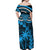 Custom Fiji Rugby Off Shoulder Maxi Dress Go Fijian Tapa Arty with World Cup Vibe - Wonder Print Shop