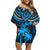 Custom Fiji Rugby Off Shoulder Short Dress Go Fijian Tapa Arty with World Cup Vibe - Wonder Print Shop