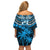 Custom Fiji Rugby Off Shoulder Short Dress Go Fijian Tapa Arty with World Cup Vibe - Wonder Print Shop