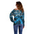 Custom Fiji Rugby Off Shoulder Sweater Go Fijian Tapa Arty with World Cup Vibe - Wonder Print Shop