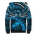 Custom Fiji Rugby Sherpa Hoodie Go Fijian Tapa Arty with World Cup Vibe - Wonder Print Shop