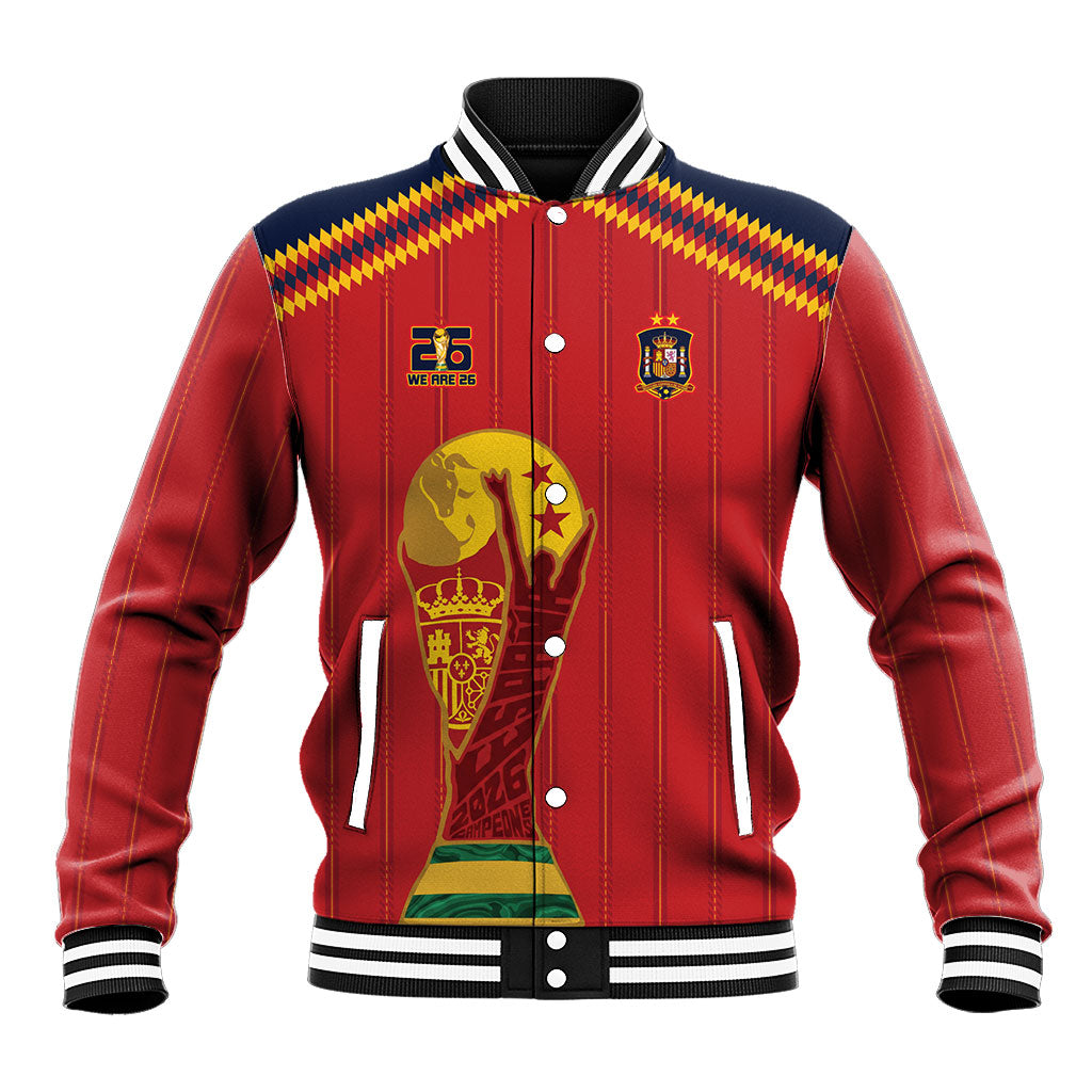 Spain Campeon del Mundo 2026 Baseball Jacket La Furia Roja History Has Been Made