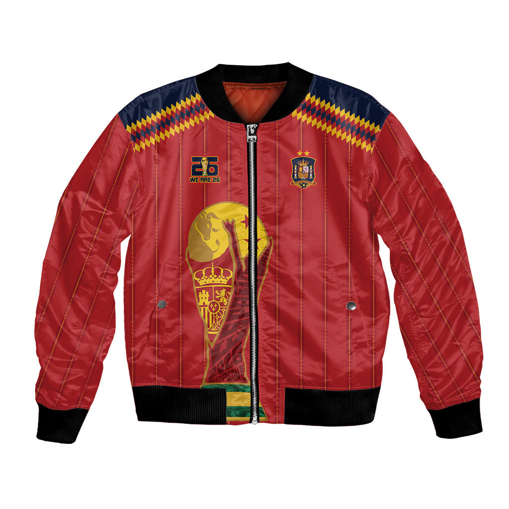 Spain Campeon del Mundo 2026 Bomber Jacket La Furia Roja History Has Been Made