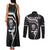 New Zealand Aotearoa Rugby Couples Matching Tank Maxi Dress and Long Sleeve Button Shirts Black Fern Maori Tribal Sporty Style LT9 - Wonder Print Shop