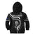 New Zealand Aotearoa Rugby Kid Hoodie Black Fern Maori Tribal Sporty Style - Wonder Print Shop