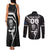 Custom New Zealand Aotearoa Rugby Couples Matching Tank Maxi Dress and Long Sleeve Button Shirts Black Fern Maori Tribal Sporty Style LT9 - Wonder Print Shop