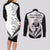 New Zealand Rugby Couples Matching Long Sleeve Bodycon Dress and Long Sleeve Button Shirts Proud Aoteroa Stylised Maori Koru LT9 - Wonder Print Shop