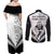 New Zealand Rugby Couples Matching Off Shoulder Maxi Dress and Long Sleeve Button Shirts Proud Aoteroa Stylised Maori Koru LT9 - Wonder Print Shop