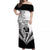 New Zealand Rugby Off Shoulder Maxi Dress Proud Aoteroa Stylised Maori Koru - Wonder Print Shop