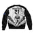 Custom New Zealand Rugby Bomber Jacket Proud Aoteroa Stylised Maori Koru LT9 - Wonder Print Shop