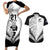 Custom New Zealand Rugby Couples Matching Short Sleeve Bodycon Dress and Hawaiian Shirt Proud Aoteroa Stylised Maori Koru LT9 - Wonder Print Shop