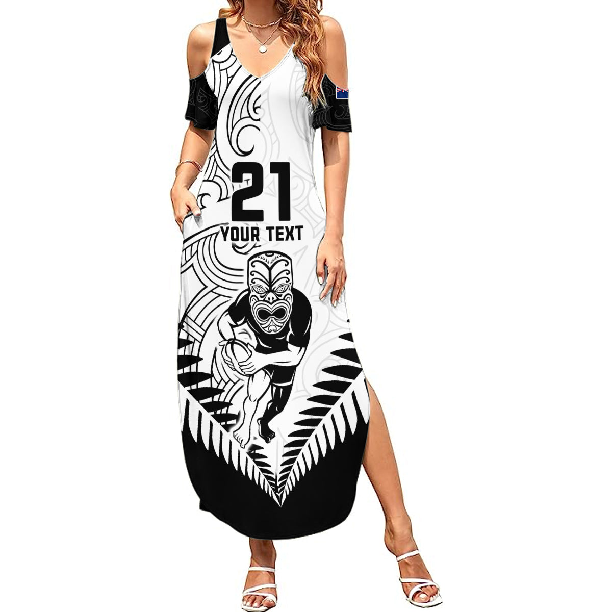 custom-new-zealand-rugby-summer-maxi-dress-proud-aoteroa-stylised-maori-koru