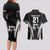 Custom New Zealand Aotearoa Rugby Couples Matching Long Sleeve Bodycon Dress and Hawaiian Shirt Haka Dance Mixed Silver Fern Sporty Style LT9 - Wonder Print Shop