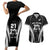 Custom New Zealand Aotearoa Rugby Couples Matching Short Sleeve Bodycon Dress and Hawaiian Shirt Haka Dance Mixed Silver Fern Sporty Style LT9 - Wonder Print Shop