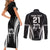 Custom New Zealand Aotearoa Rugby Couples Matching Short Sleeve Bodycon Dress and Long Sleeve Button Shirts Haka Dance Mixed Silver Fern Sporty Style LT9 - Wonder Print Shop