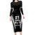 Custom New Zealand Aotearoa Rugby Long Sleeve Bodycon Dress Haka Dance Mixed Silver Fern Sporty Style - Wonder Print Shop