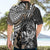 Personalised Polynesia Skull Hawaiian Shirt Tattoo In The Style Of Maori With Marine Life Gold - Wonder Print Shop