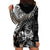 Personalised Polynesia Skull Hoodie Dress Tattoo In The Style Of Maori With Marine Life Gold - Wonder Print Shop