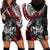 Personalised Polynesia Skull Hoodie Dress Tattoo In The Style Of Maori With Marine Life Red - Wonder Print Shop